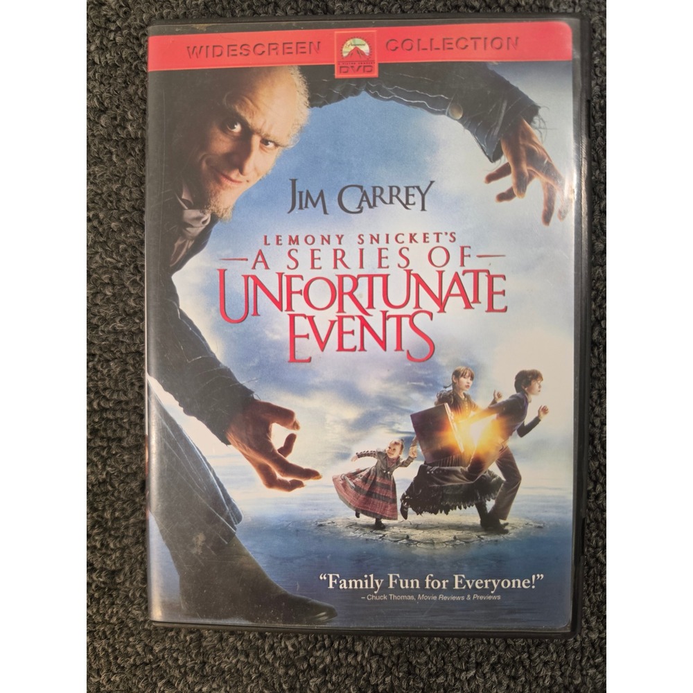 Lemony Snicket's A Series of Unfortunate Events DVD Jim Carrey Widescreen 2004